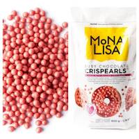 Драже шоколадные MoNA LISA Crispearls ruby рубиновый шоколад 800гр