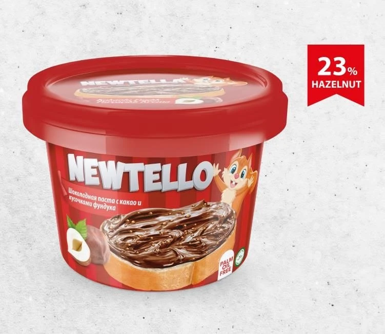 Паста какао-ореховая с кусочками фундука NEWTELLO 300гр/12шт короб 14,07,26